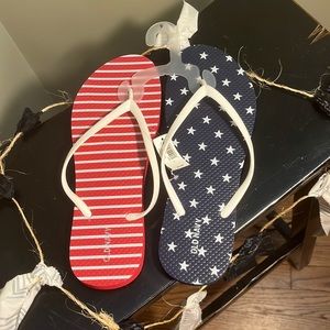 Stars & Stripes flip flops